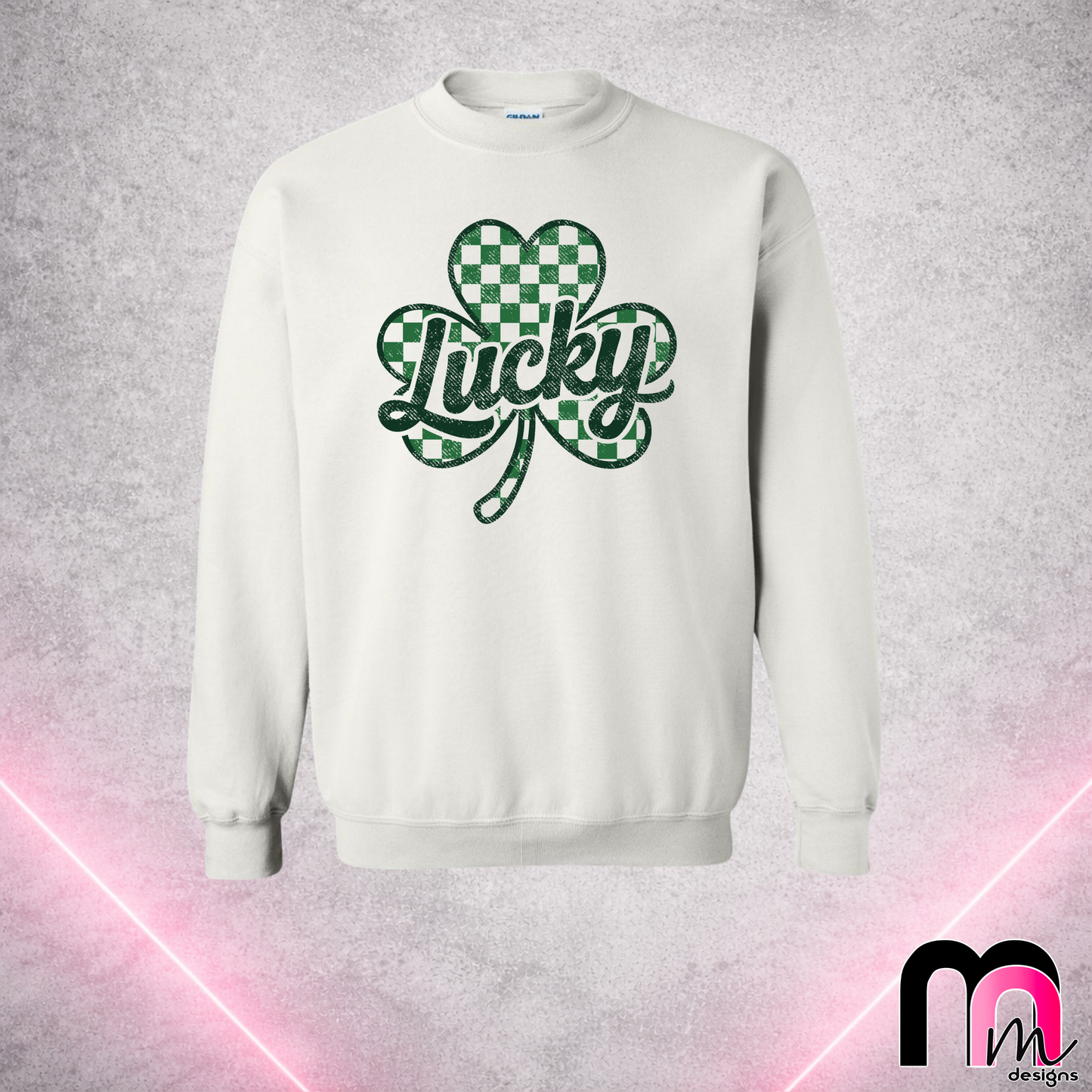 Lucky Distressed PNG