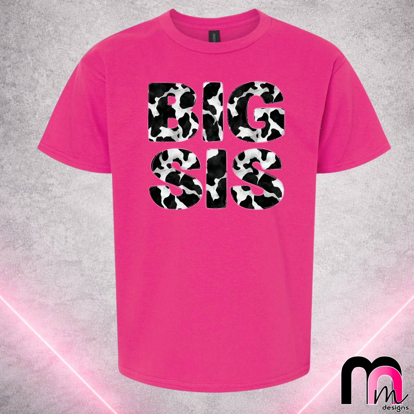 Big Sis Cow Print - DTF Print