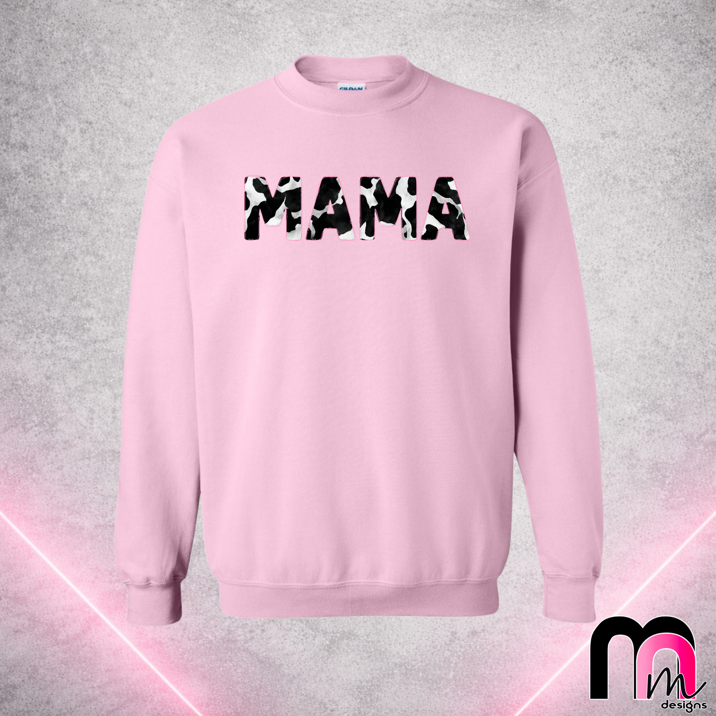 Mama Cow Print PNG