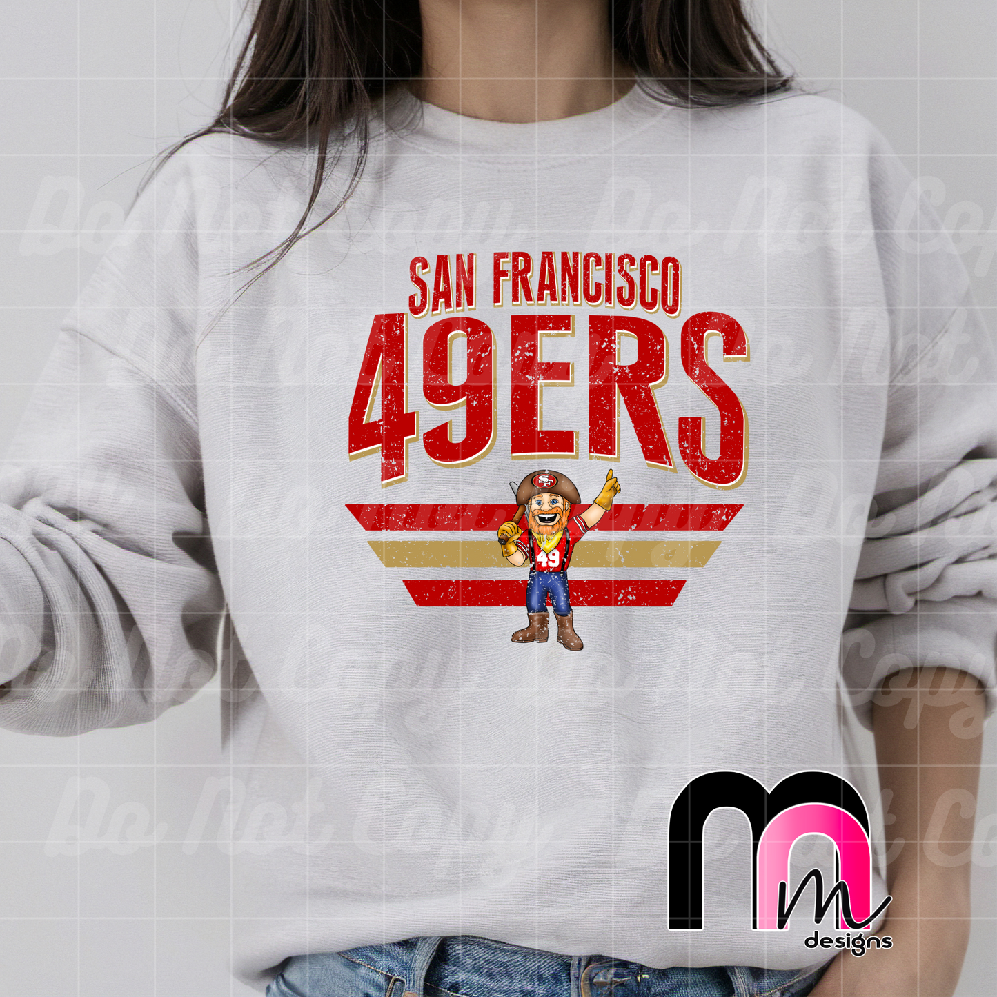 49ers Mascot DTF