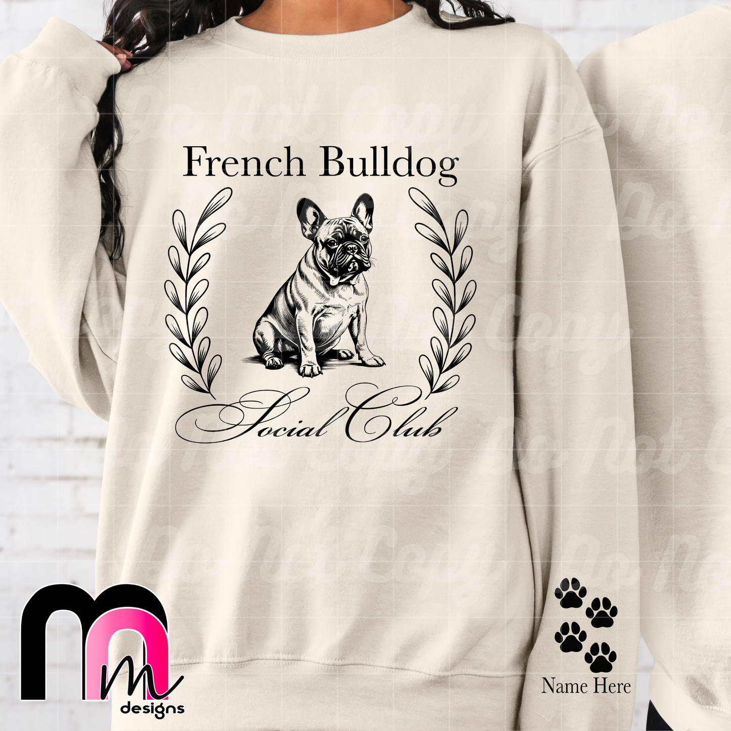 French Bulldog Social Club PNG