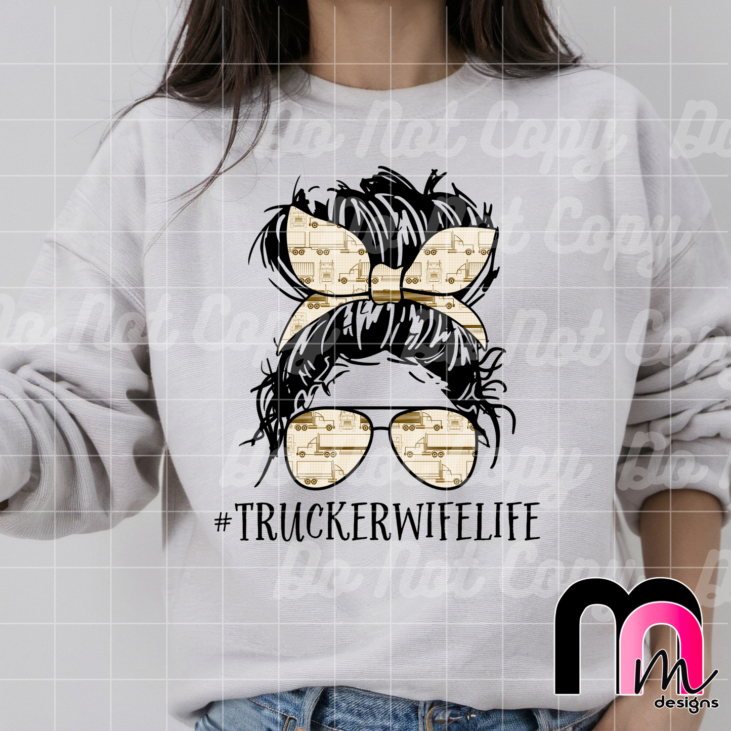 Trucker Wife Life DTF
