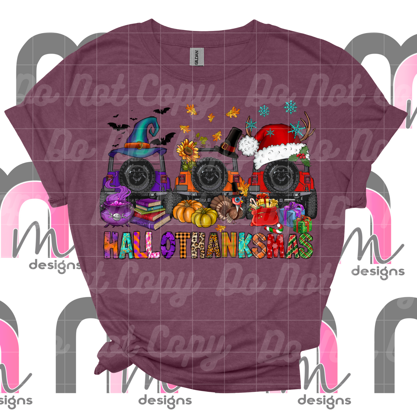 Happy Hallothanksmas DTF