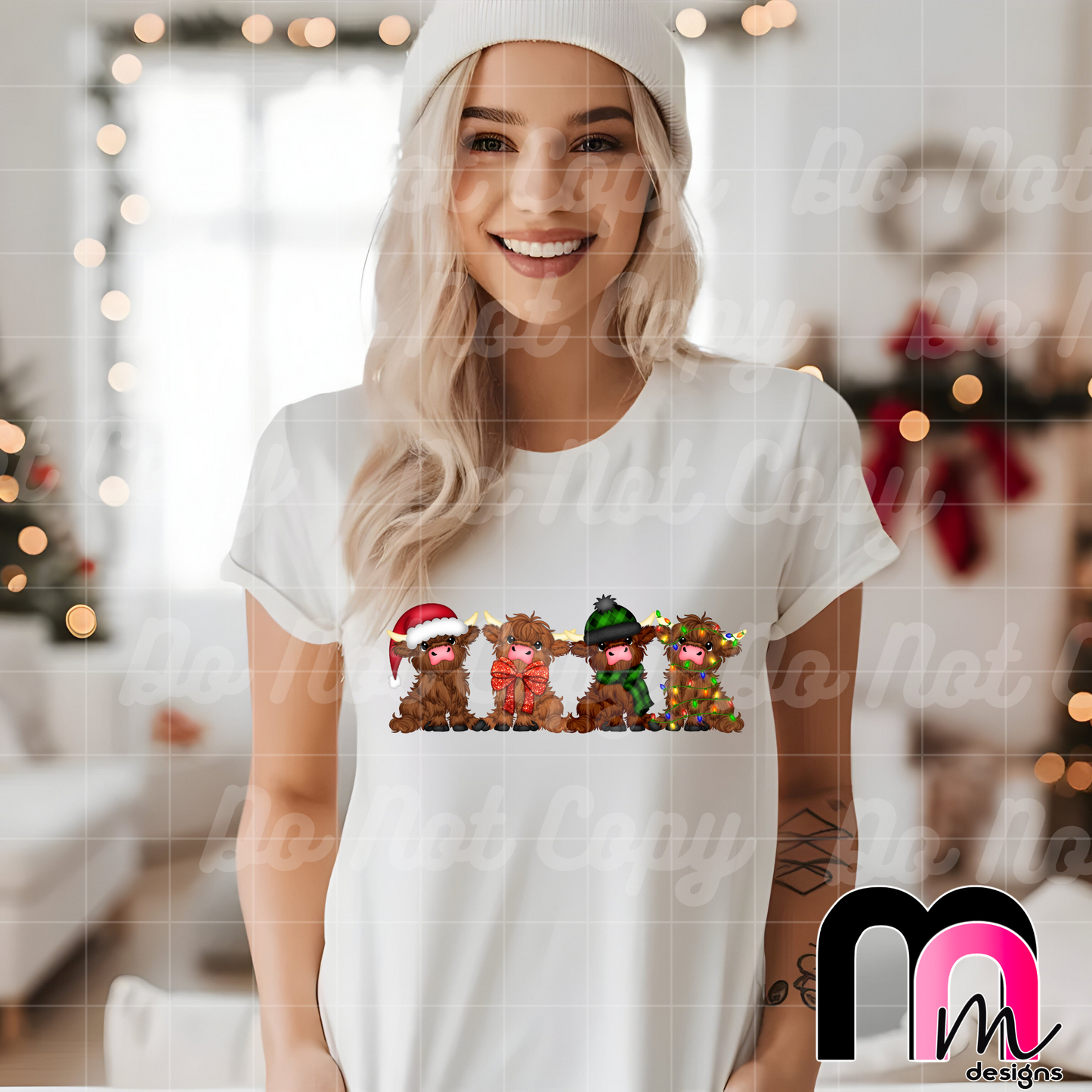 Mooey Christmas DTF