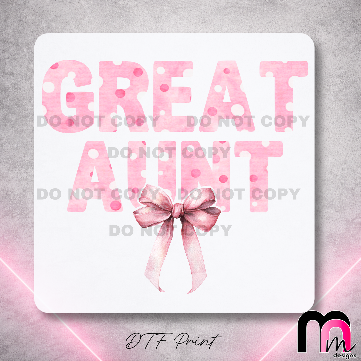 Great Aunt DTF Print