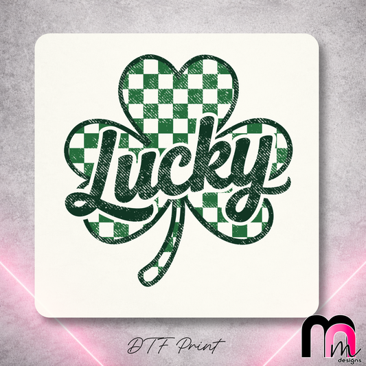 Lucky Distressed DTF