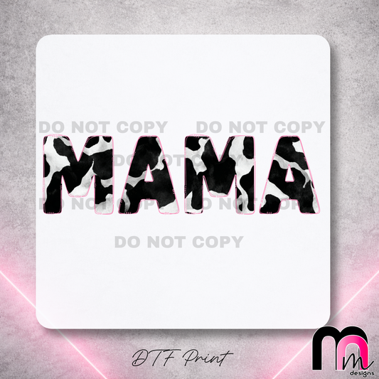 Mama Cow Print DTF Print