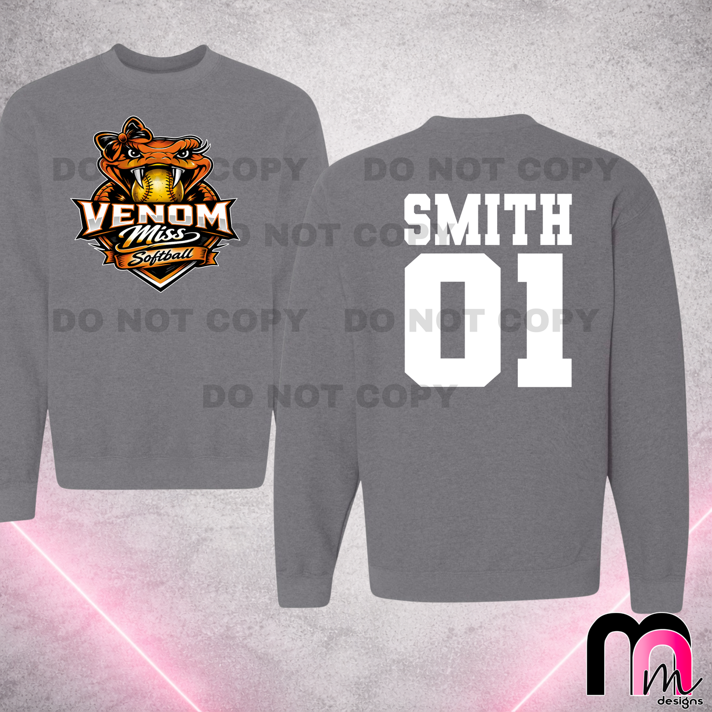 Venom Adult Sweatshirt *Customized*