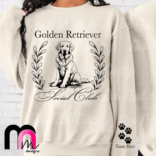 Golden Retriever Social Club DTF